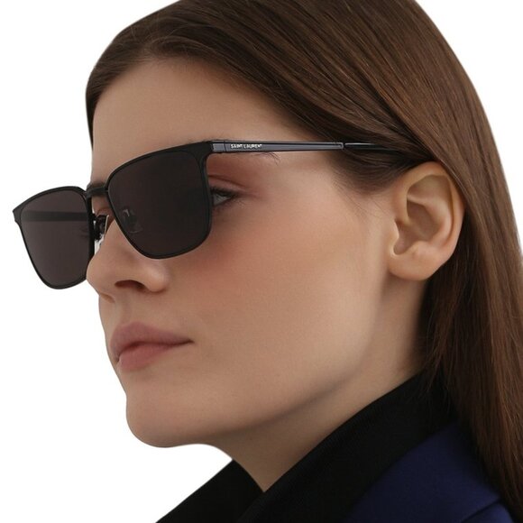 NEW SAINT LAURENT SL428 002 SUNGLASSES UNISEX BLACK EYEWEAR SL 428 002 - Picture 1 of 11